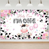 Holy Cow I'M One Birthday Backdrop Flower Farm 1St Birthday Party Decorations Holy Cow I'M One Banner 70.8 X 43.3 Inch
