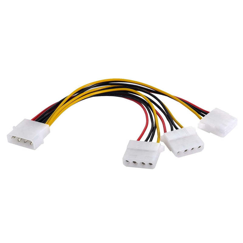 4Pin Power Cable Ide 4Pin Disk Power Male To Three 4Pin Female Splitter Y 1 To