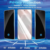 [2+2 Pack] Privacy Screen Protector Compatible With Galaxy S25 Edge 5G, Tempered Glass With Camera Lens Protector - Hd Clear - Bubble-Free - Anti-Spy - Scratch Resistant - Full Coverage