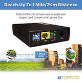 Ethernet Extender Kit - Network Cable Extension Up To 7000Ft (Plug & Play, Also Works With Phone Cable Or Twisted Copper Wire) Tex-100