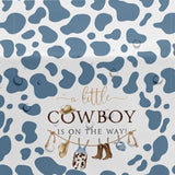 Western Cowboy Baby Shower Tablecloth Decorations - Disposable Little Cowboy Baby Boy Table Decorations Tablecover, Wild West Rodeo Baby Shower Supplies Table Cloth - 3 Pack (54In X 108In)