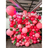 105Pcs Hot Pink Balloons 12Inch Dark Pink Balloons For Birthday Gradua