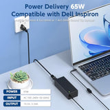 Charger For Dell Laptop Charger, 2 Tips Replacement For Dell 2022 Newest Inspi