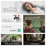 Ultra-Light AR Smart Glasses World's First Clip-On Micro-LED AR Display, Immersive Private Screen, AI Productivity, Real-Time Translation & Navigation