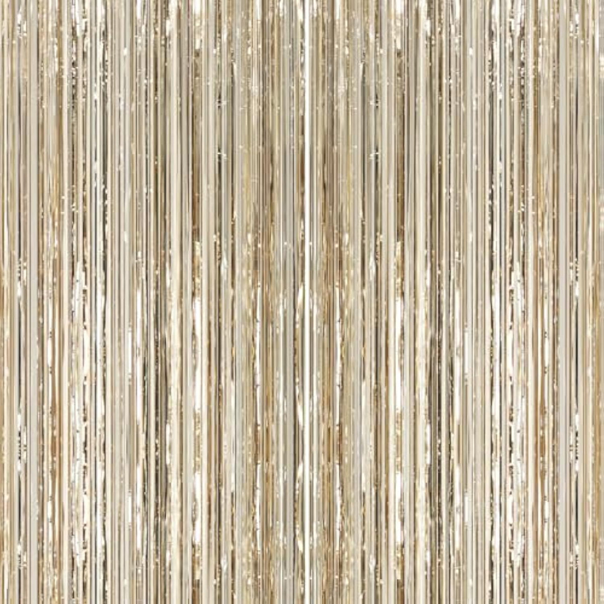 2Pack Champange Party Metallic Tinsel Foil Fringe Curtains, 3.2Ft X 8.2Ft Door Streamer Photo Booth Backdrop For Birthday Graduation Engagement Bridal Shower Bachelorette Baby Shower Party Decorations
