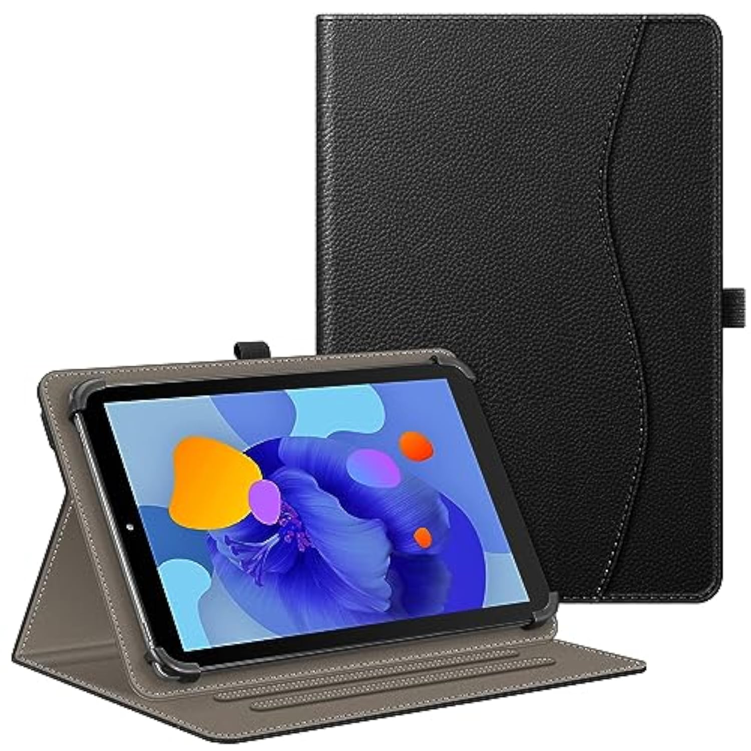 Fintie Universal Case For 911 Inch Tablet [Hands Free] Multiangle Viewing Stand Cover With Pocket For Urao C107, Ecopad, Coopers Cp10, Zzb Zb10, Teclast And More 9" 10" 11" Tablet, Black