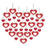 Hanging Hearts Decorations For Valentines Day Decorations - 100 Pieces | Hanging Valentines Decorations, Heart Garlands, Romantic Decorations, Valentines Day Garland, Valentines Tree Decorations