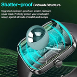 Compatible For Aeac Smart Watch Screen Protector, [3 Pack] 3D Full Coverage Pet Soft Screen Protector Film Compatible For Aeac 1.32 Inches Round Smart Watch (3 Pack)