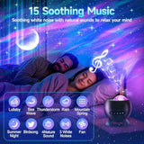 Northern Galaxy Light Projector, 300+Modes & 5 Films Star Projector, 15 White Noise & Bluetooth Moon Galaxy Projector, Teen Girl Gifts Trendy Stuff, Gifts Star Lights For Ceiling, Bedroom Decor