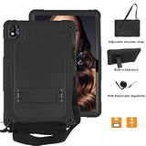For Tcl Tab 10 5G Tablet Case With Shoulder Strap Soft Silicone&Hard Back Hybr
