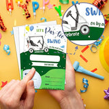 Golf Theme Birthday Party Invitation, Let'S Par-Tee Fill-In Invites For Man & Woman, 20 Invitations With Envelopes(4" X 6")?Adults Party Favors Decoration And Supplies-04