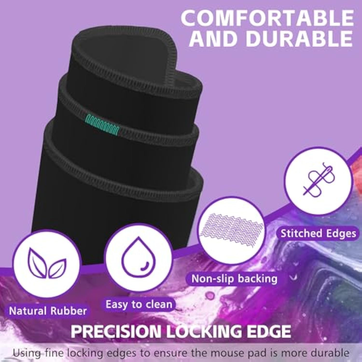 Desk Mat, Colorful Letter J Extended Gaming Mouse Pad Large, 35.4"X15.7" Big Mouse Pad With Non-Slip Base And Stitched Edge, Long Computer Keyboard Mouse Mat For Home Office Work