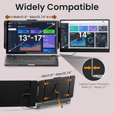 Laptop Screen Extender - 14" Fhd 1080P Ips Portable Computer Monitor For Laptops, Dual Screen Travel Monitor For Laptops 13-17" With Usb-C/Hdmi Port, Plug & Play For Windows/Mac/Android/Switch/Ps