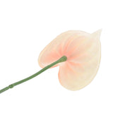 13" Artificial Anthurium Lily Flowers, 3 Pack Permanent Flower Floral Arrangements Bouquet For Home Decor Bridal Wedding Festival Party, Light Orange