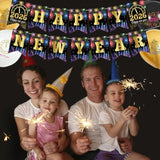 New Year’s Eve 2026 Party Supplies Banner Fireworks Balloons Decor