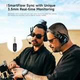 XTALK XMAX2 Wireless Intercom Headset System Dual-Ear Communication Headsets 500M with Noise Reduction for Movie Shoot, Live Show Stage Performance