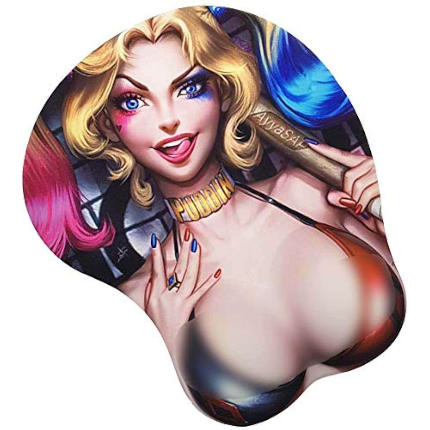 Anti-Slip Mousepad 3D Anime Wrist Rest Gaming Office Mat Desk Mat Cartoon Mouse Pad Silicon Gel Desk Pad Soft Mouse Mat With Wrist Support