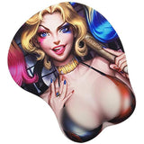 Anti-Slip Mousepad 3D Anime Wrist Rest Gaming Office Mat Desk Mat Cartoon Mouse Pad Silicon Gel Desk Pad Soft Mouse Mat With Wrist Support