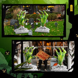 2pcs 4D Zombie Hand Foil Balloons 49 Inch Large Halloween Party Decorations
