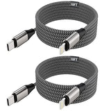 Iphone Usb C To Lightning Cable, 2 Pack 10Ft Mfi 20W Iphone Fast Charger Nylon Braided Extra Long Cord Compatible With Iphone 14/13/12/12 Pro Max/12 Pro/11/11 Pro/X/Xs/Xr/Xs Max/8/8 Plus/Se