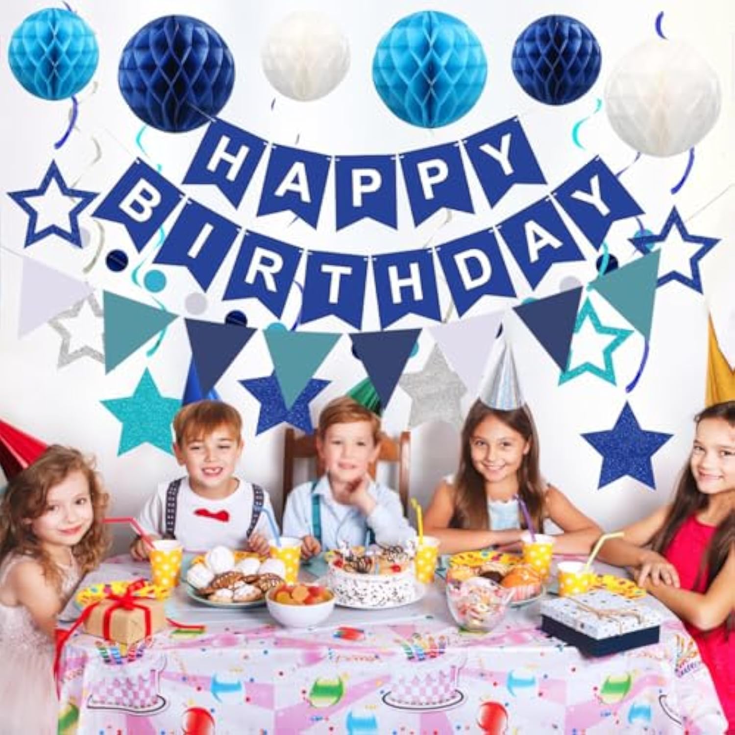 Happy Birthday Banner And Buntings, Happy Birthday Decorations For Women Rose Gold Set Contains 12Inch Balloons, Ribbons And Birthday Banners