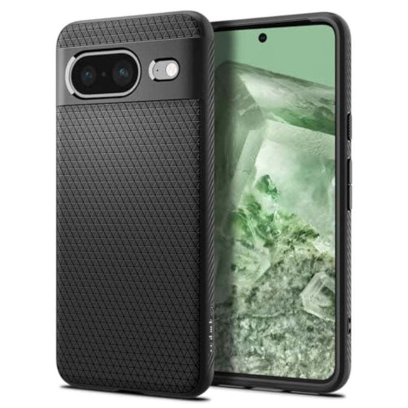 Spigen Liquid Air Armor Designed for Pixel 8 Case (2023) [Military-Grade Protection] - Matte Black