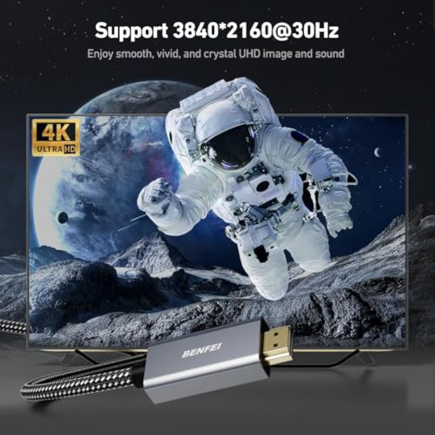 BENFEI DisplayPort to HDMI, DisplayPort (DP) to HDMI 10 Feet Cable Compatible