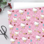 Wrapping Paper 2 Rolls 43 Cm X 3 M Wrapping Paper Wrap Pack For Children'S Birthday Party Storage Festive Decoration (Pink)