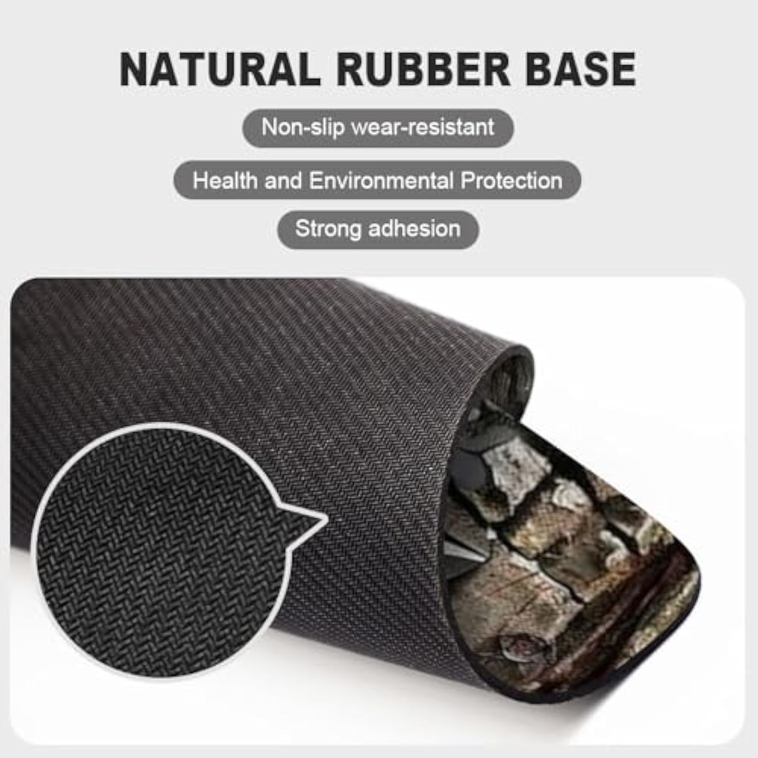 American Flag Eagle Rip Oak Camo (2) Square Mouse Pad, Texture, Waterproof, Anti Slip Rubber Base, Computer Mouse Pad, Laptop Mouse Pad