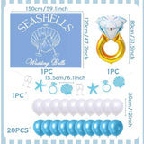 Seashells And Wedding Bells Banner Last Toast On The Coast Sign Beach Bachelorette Decorations Coastal Bridal Shower Party Decorations Beach Theme Bachelorette Party Decor