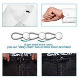 24 Pieces Collar Extenders Elastic Button Extender Neck Extenders For