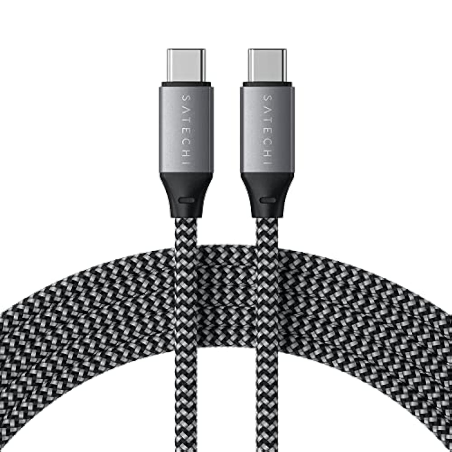 Satechi USB C to USB C Cable 100W – Compatible with iPhone 15/15Pro/ 15Plus/15ProMax, iPad mini 6/ Pro 2021, iPad Air 4, MacBook Pro 2020, Samsung Galaxy S23, Switch and More (6.5ft/2m)