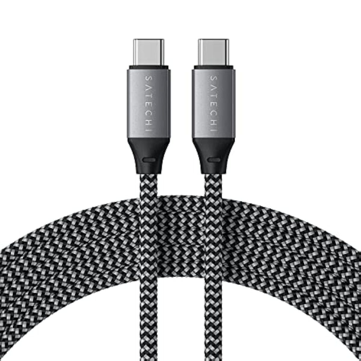 Satechi USB C to USB C Cable 100W – Compatible with iPhone 15/15Pro/ 15Plus/15ProMax, iPad mini 6/ Pro 2021, iPad Air 4, MacBook Pro 2020, Samsung Galaxy S23, Switch and More (6.5ft/2m)
