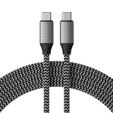 Satechi USB C to USB C Cable 100W – Compatible with iPhone 15/15Pro/ 15Plus/15ProMax, iPad mini 6/ Pro 2021, iPad Air 4, MacBook Pro 2020, Samsung Galaxy S23, Switch and More (6.5ft/2m)