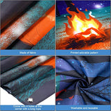 Forest Camping Backdrop with 3D Campfire Centerpiece Party Decor