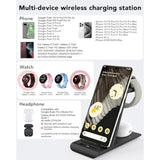 Upgraded 3 In 1 Wireless Charger For Google Pixel Watch 3/2, For Pixel 10/10 Pro/10 Pro Xl/9 Pro/9/Fold/8,Pixel Buds Pro 2/Pro,Wireless Charging Station For Multiple Devices (Not For Pixel Watch 4/1)