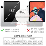 JETech Case for iPad Pro 12.9-Inch (6th/5th Generation, 2022/2021 Model) with
