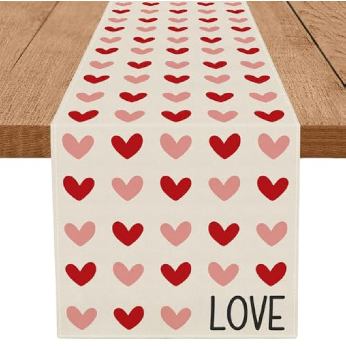 Valentines Day Table Runner Love Hearts I Love You Valentines Decorations 13 X 72 Inch Home Kitchen Dining Roonm Wedding Anniversary Holiday Table Decor