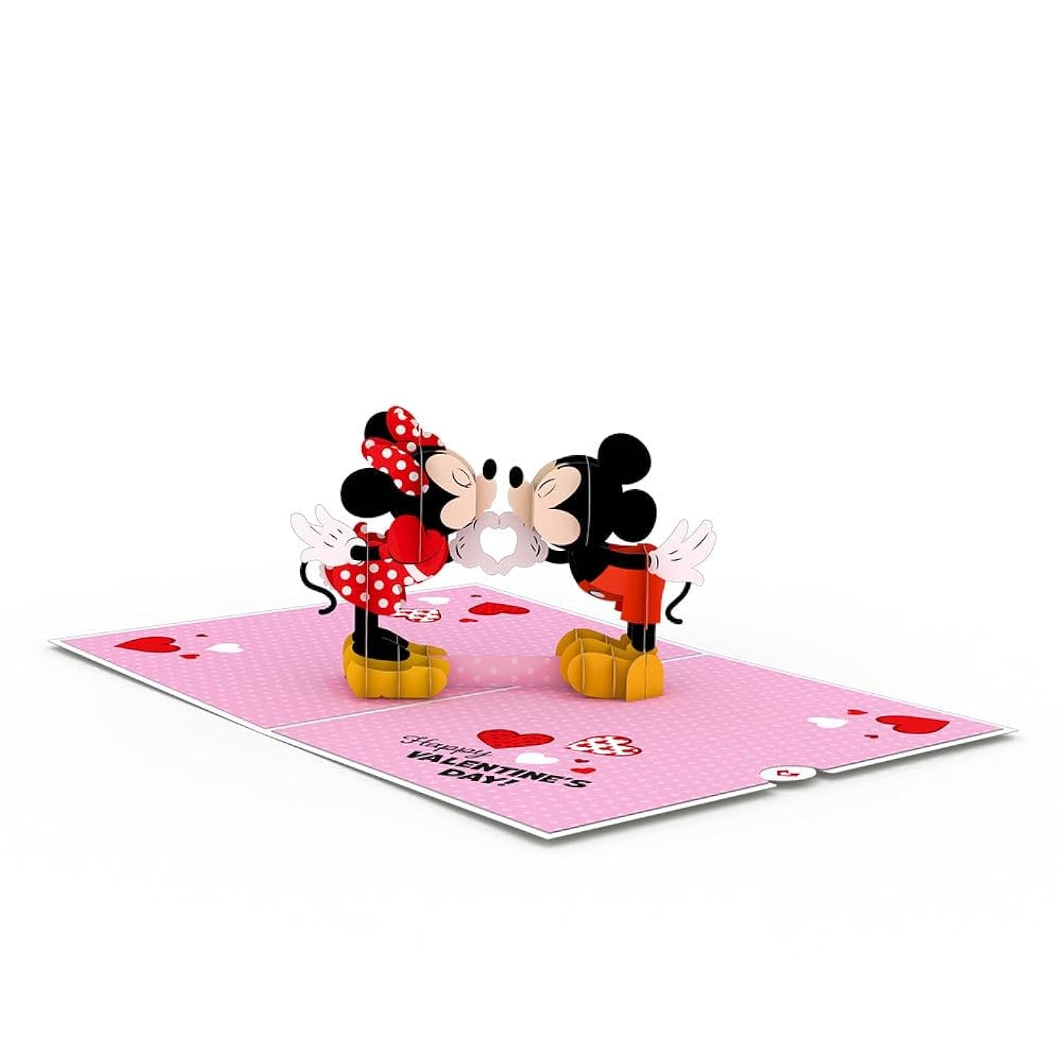 Valentines Day Card For Her, Him - 3D Disney Pop-Up Cards - Mickey Mouse - Love You Lots! - 5" X 7" - Blank Notecard & Envelope Included