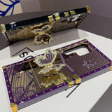 For Samsung Galaxy A16 5G Kickstand Case,Cute Luxury Glitter Bling Sparkly Diamond Butterfly With Foldable Stand Elegant Mirror Back Shockproof Women Girls Protective Case For Galaxy A16,Pink