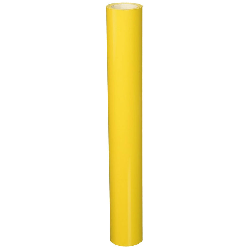 651 Adhesive Backed Vinyl Sheets, Size 12" X 10', Yellow, 10 Foot