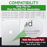 Ipad 9Th/ 8Th/ 7Th Generation Case 10.2 Inch With Pencil Holder [360 Rotating