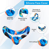 Accessories For Oculus Quest 2, Vr Accessory Set For Meta Quest 2, Include Controller Grip Leather Cover, Vr Shell Cover, Face Cover, The Best Gifts For Christmas And Halloween(Aurora Blue)