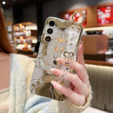 For Galaxy S25 Case Wrist Band Kickstand Cover Ultra Slim Imd Animal Pattern Shockproof Protection Holder Cover For Samsung Galaxy S25 5G(Cartoon Characters)