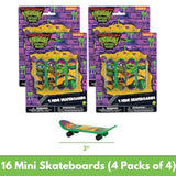 Unique Ninja Turtle Party Favors Pack - 16 Guests - TMNT Party Favor Bags, Sticker Sheets, Mini Skateboards, Checklist - Teenage Mutant Ninja Turtle Party Decorations & Supplies
