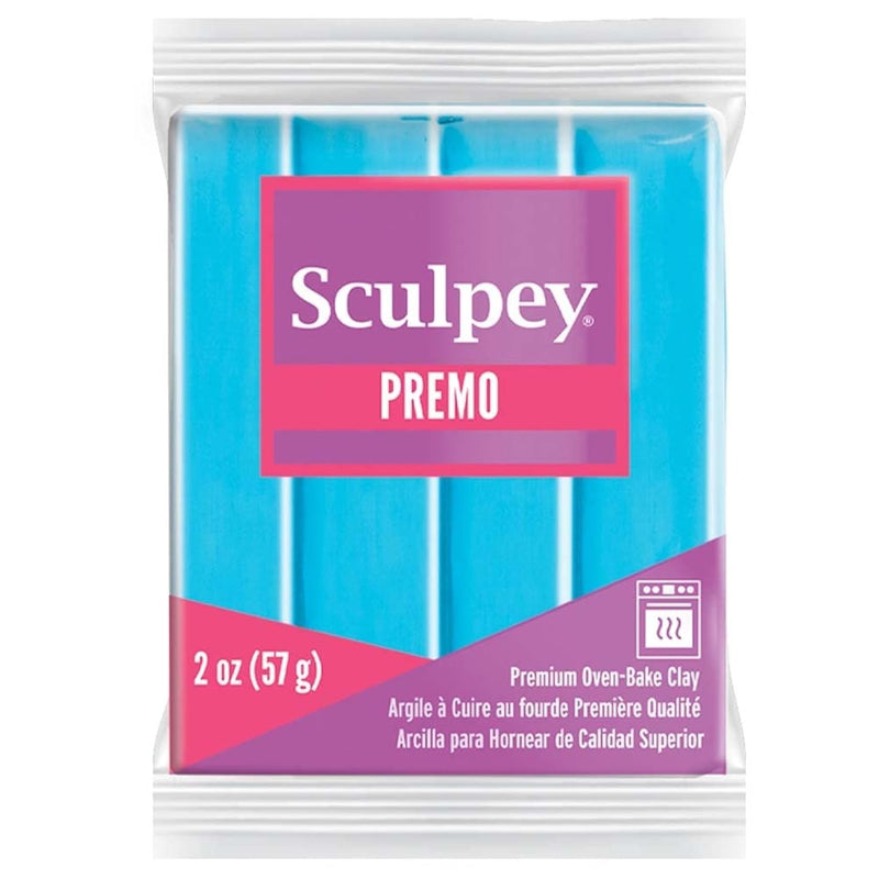 Sculpey Premo™ Polymer Oven-Bake Clay, Turquoise, Non Toxic, 2 Oz. Bar, Great