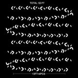 52 Ft White Party Decorations Leaf Garland Kit Paper Hanging White Lea