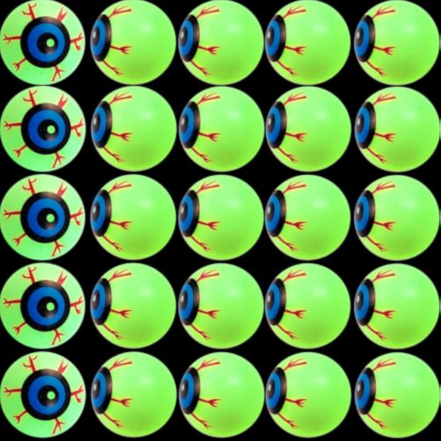 30Pcs 1.5In Plastic Halloween Eyeballs Glow In The Dark Eyeball For Kids Toys, Fake Eye Balls For Halloween Party Favors Goody Bag Fillers Terror Props