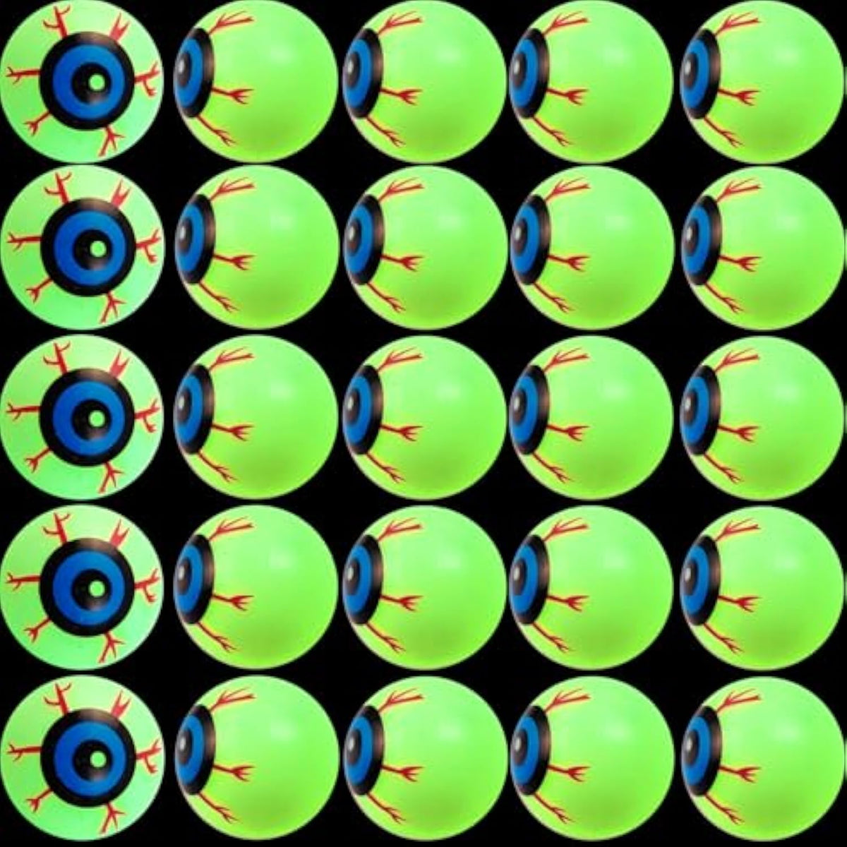30Pcs 1.5In Plastic Halloween Eyeballs Glow In The Dark Eyeball For Kids Toys, Fake Eye Balls For Halloween Party Favors Goody Bag Fillers Terror Props