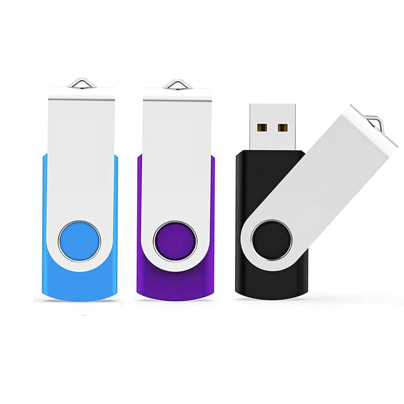 Usb Flash Drive 8Gb 3 Pack Usb Usb 2.0 Thumb Drives Jump Drive Memory Stick (3